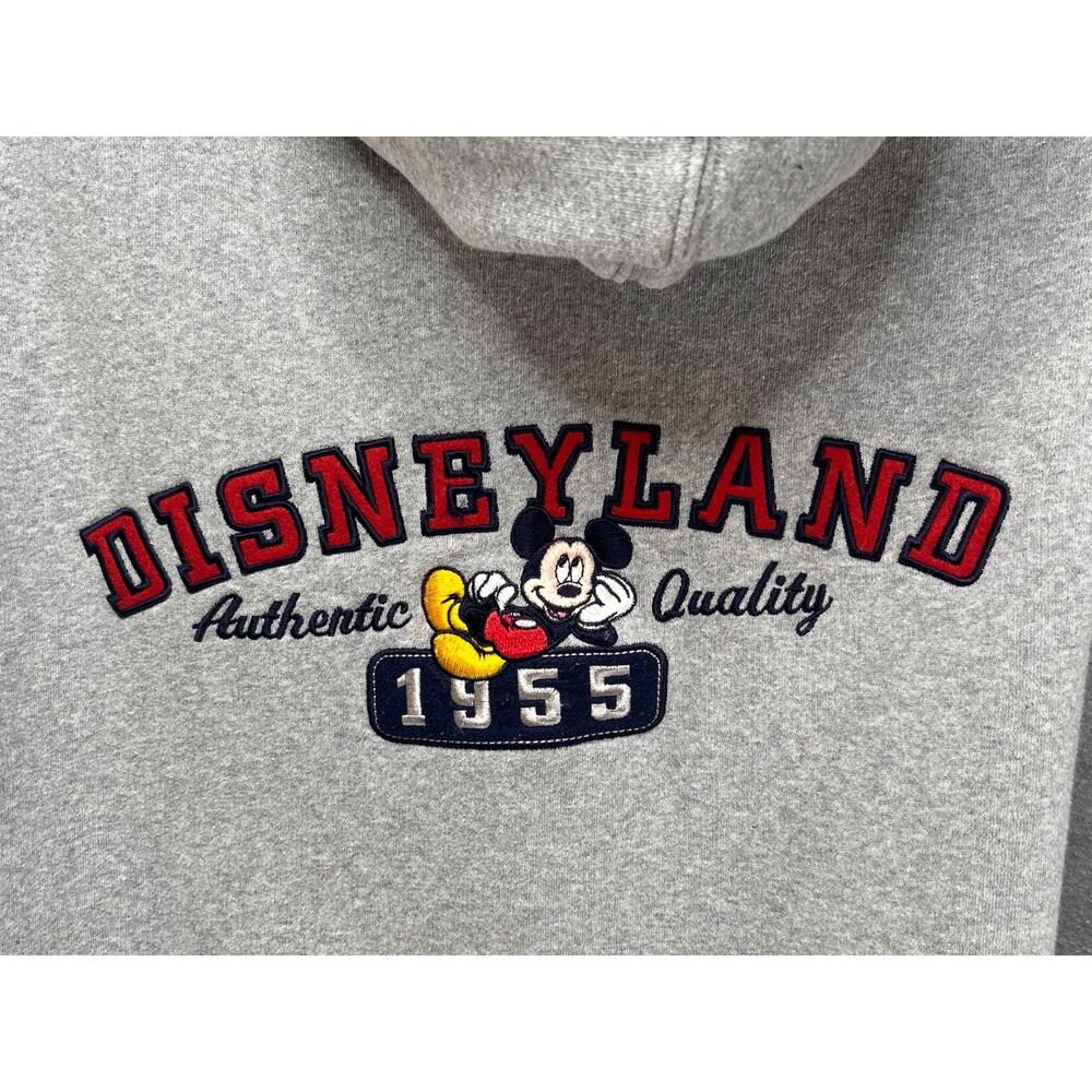 Vintage Disneyland Resorts 1955 Full Zip Hoodie Sz XL Mickey Disney Vacation Y2K - Picture 6 of 11